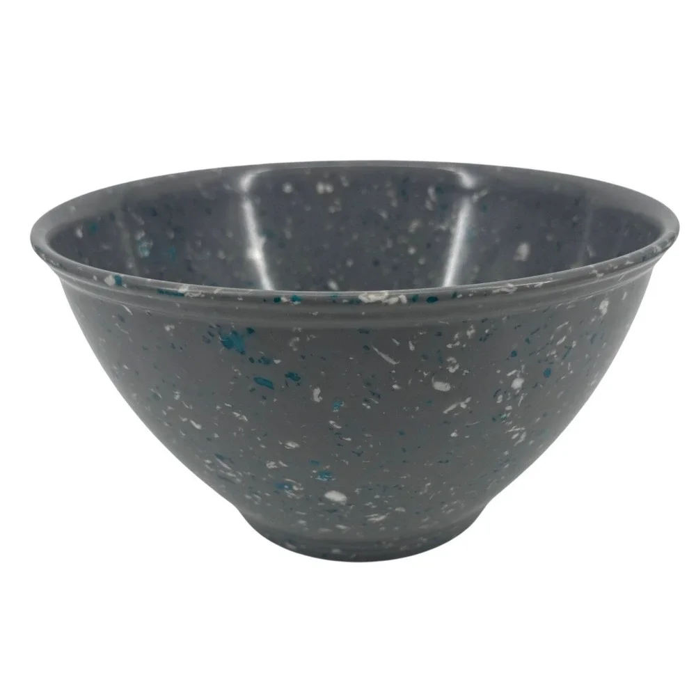 Rachael Ray Garbage Bowl Melamine Gray Confetti Speckled 10
